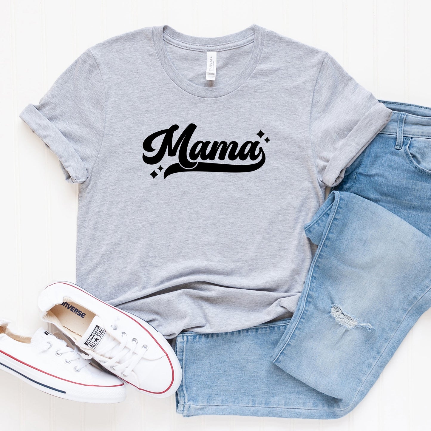 Mama Retro Script | Short Sleeve Graphic Tee