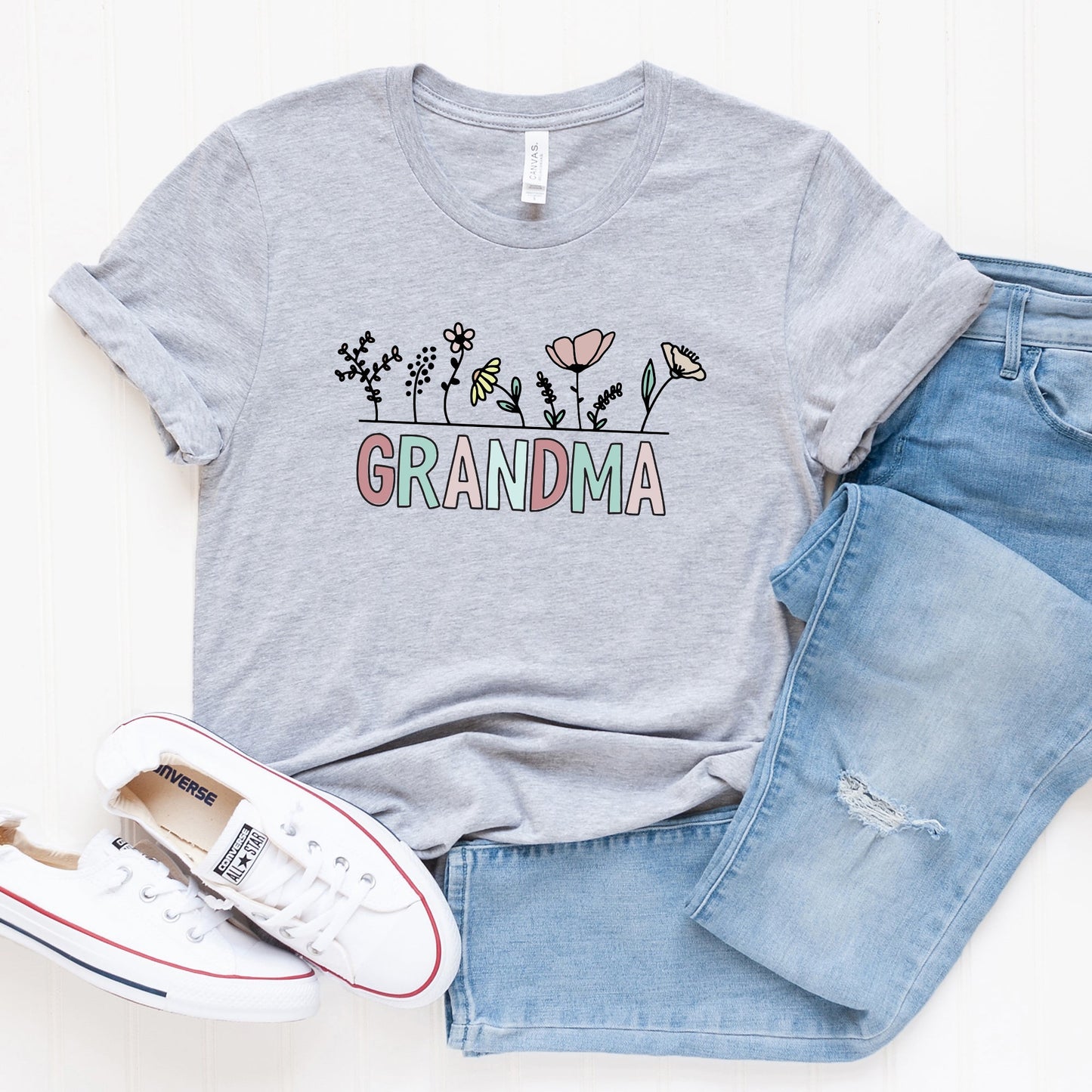 Grandma Flowers | Short Sleeve Graphic Tee