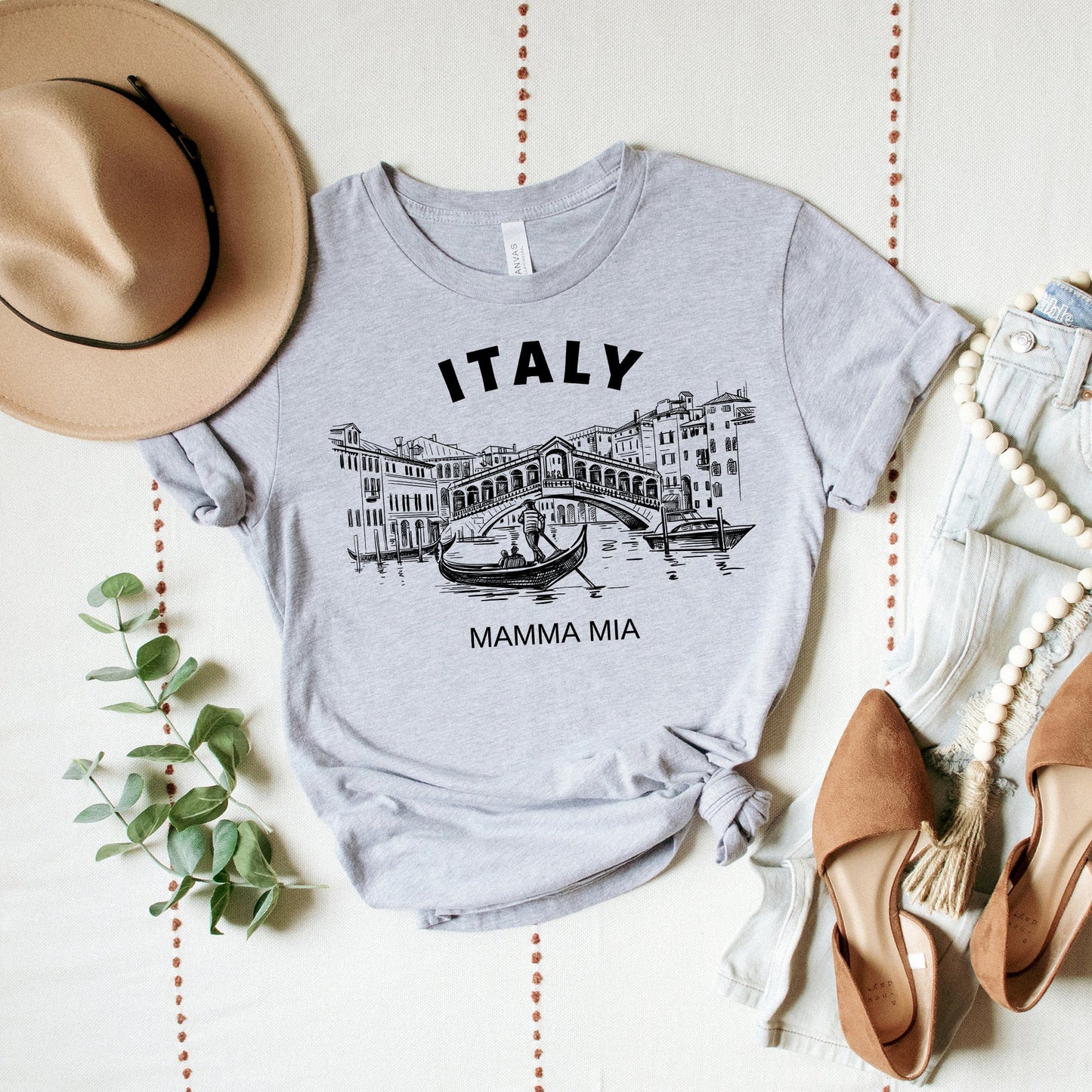 Italy Canal | Short Sleeve Crew Neck