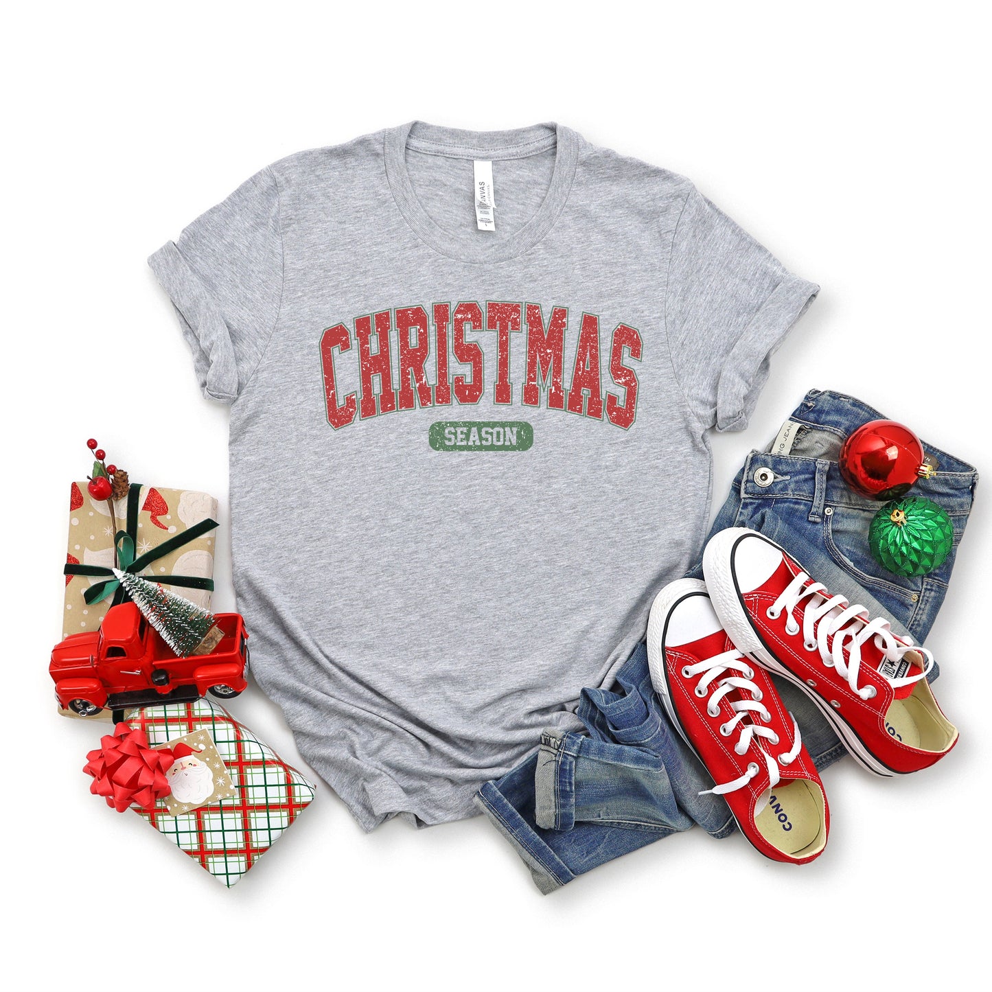 Varsity Christmas Season | Short Sleeve Crew Neck