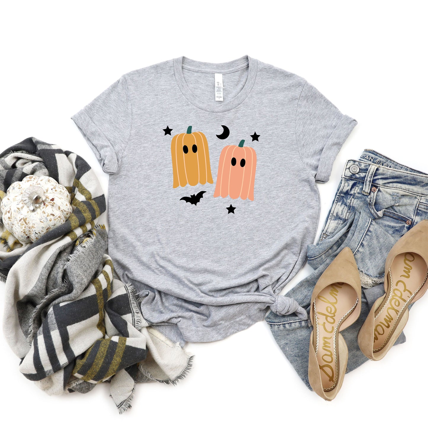 Pumpkin Ghost | Short Sleeve Graphic Tee