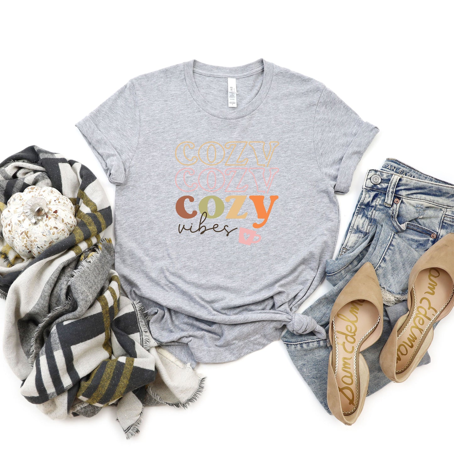 Cozy Vibes Stacked | Short Sleeve Graphic Tee