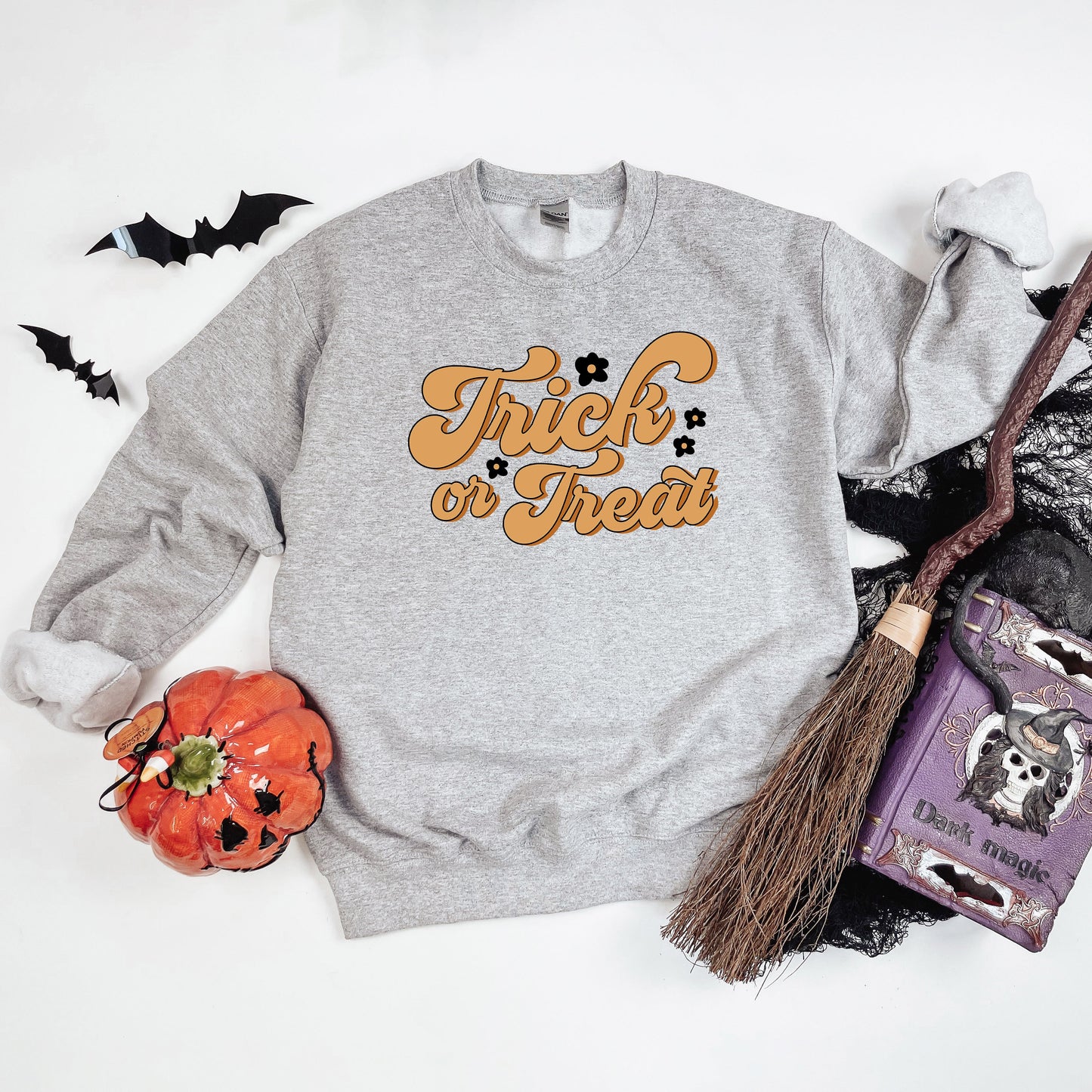 Trick Or Treat Flowers | Sweatshirt