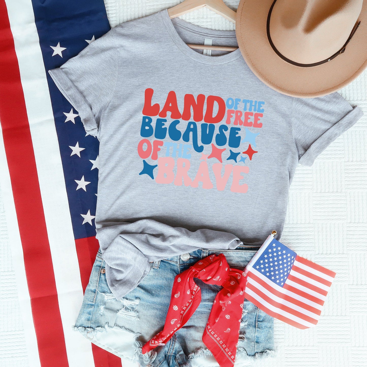 Land Of The Free Bubble | Short Sleeve Graphic Tee