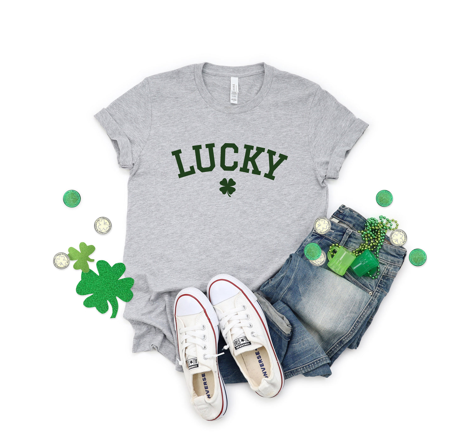 Lucky Varsity Clover | Short Sleeve Graphic Tee