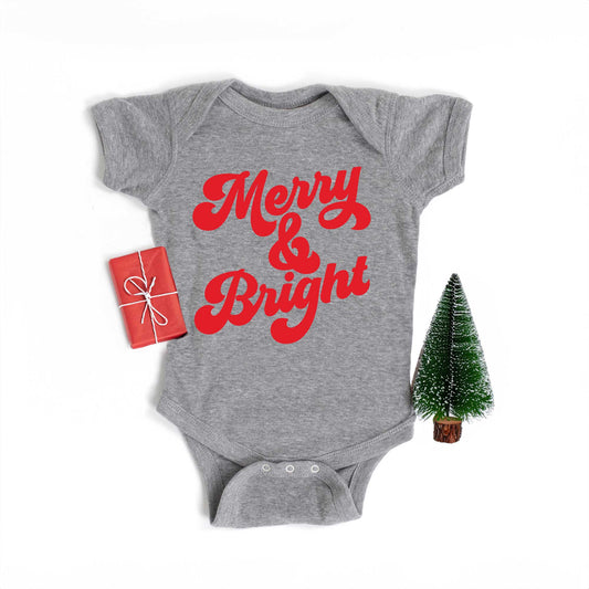 Bold Merry and Bright | Baby Graphic Short Sleeve Bodysuit