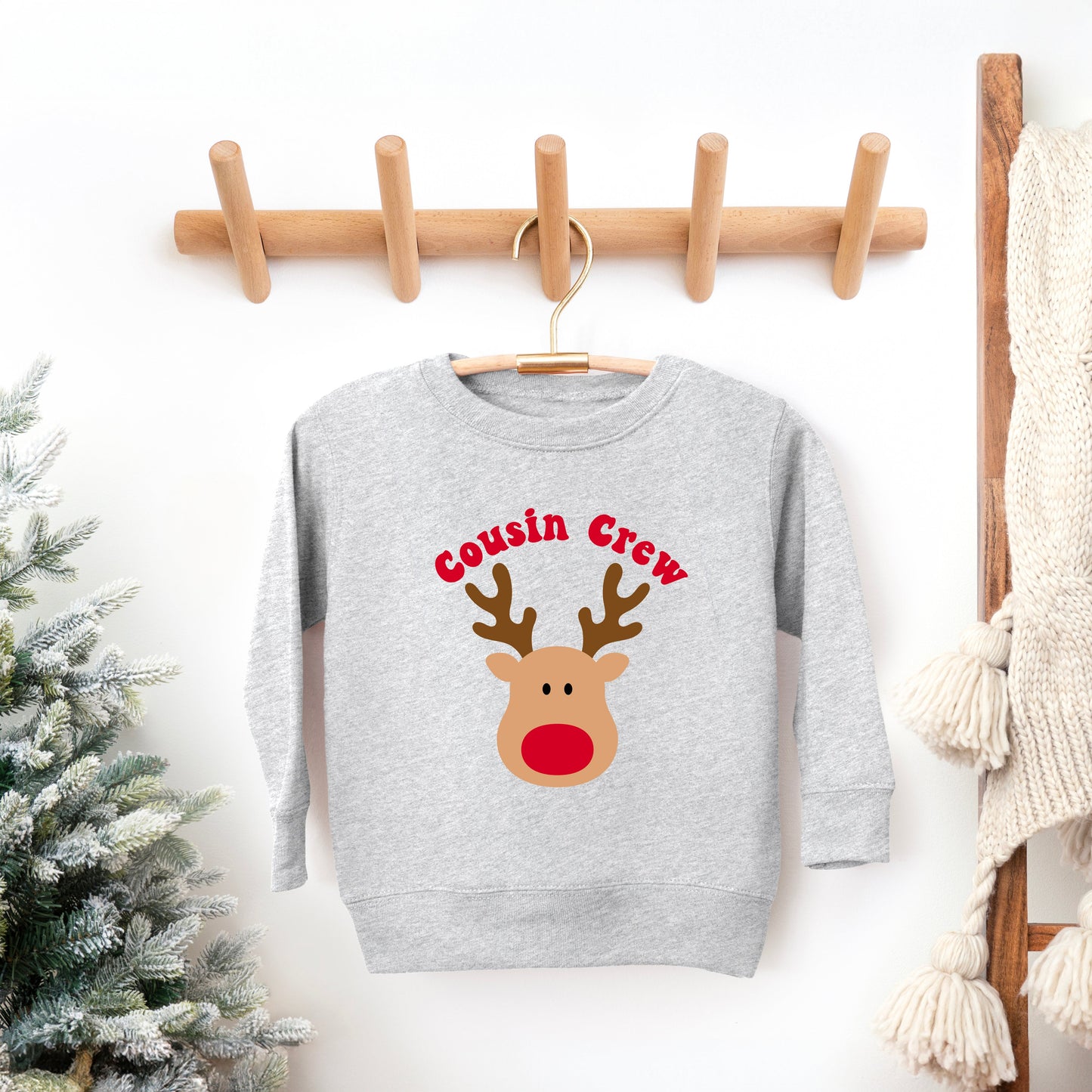 Cousin Crew Reindeer | Youth Ultra-Soft Graphic Sweatshirt