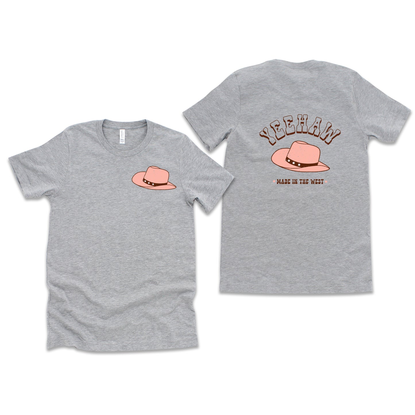 Yeehaw Made In The West | Front & Back Short Sleeve Graphic Tee