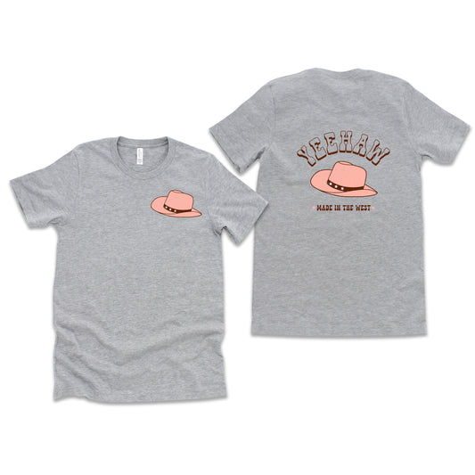 Yeehaw Made In The West | Front & Back Short Sleeve Graphic Tee