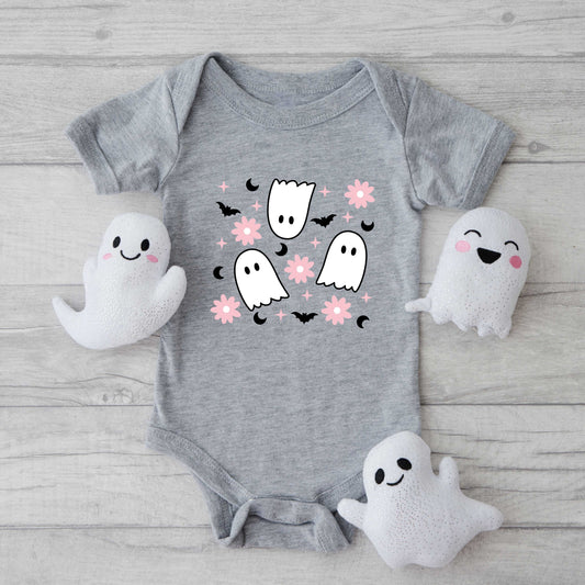 Ghost Flowers | Baby Graphic Short Sleeve Bodysuit