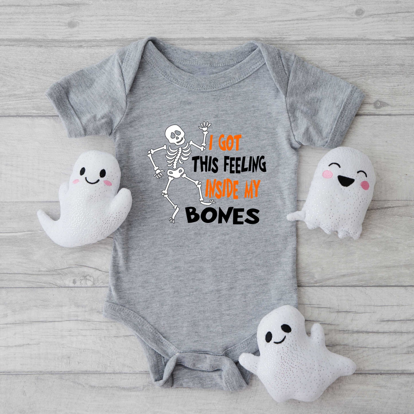 I Got This Feeling Skeleton | Baby Graphic Short Sleeve Bodysuit