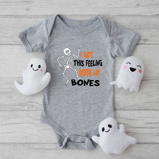 I Got This Feeling Skeleton | Baby Graphic Short Sleeve Bodysuit