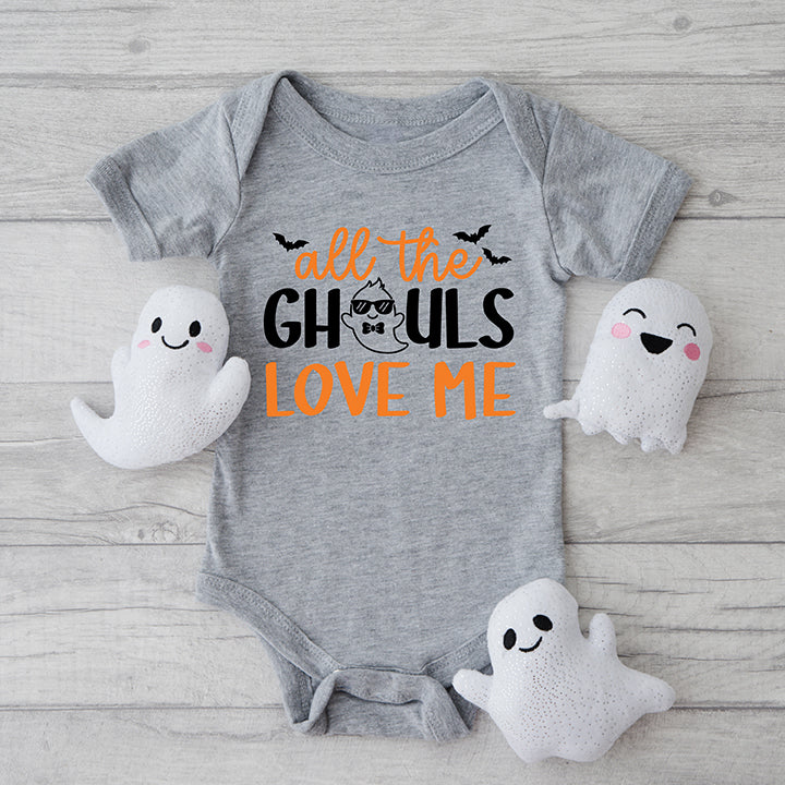 All The Ghouls Love Me Bats | Baby Graphic Short Sleeve Bodysuit