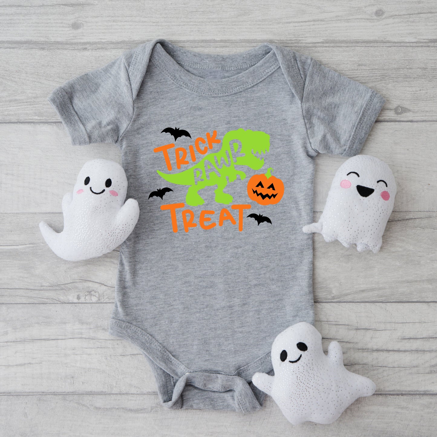 Trick Rawr Treat | Baby Graphic Short Sleeve Bodysuit