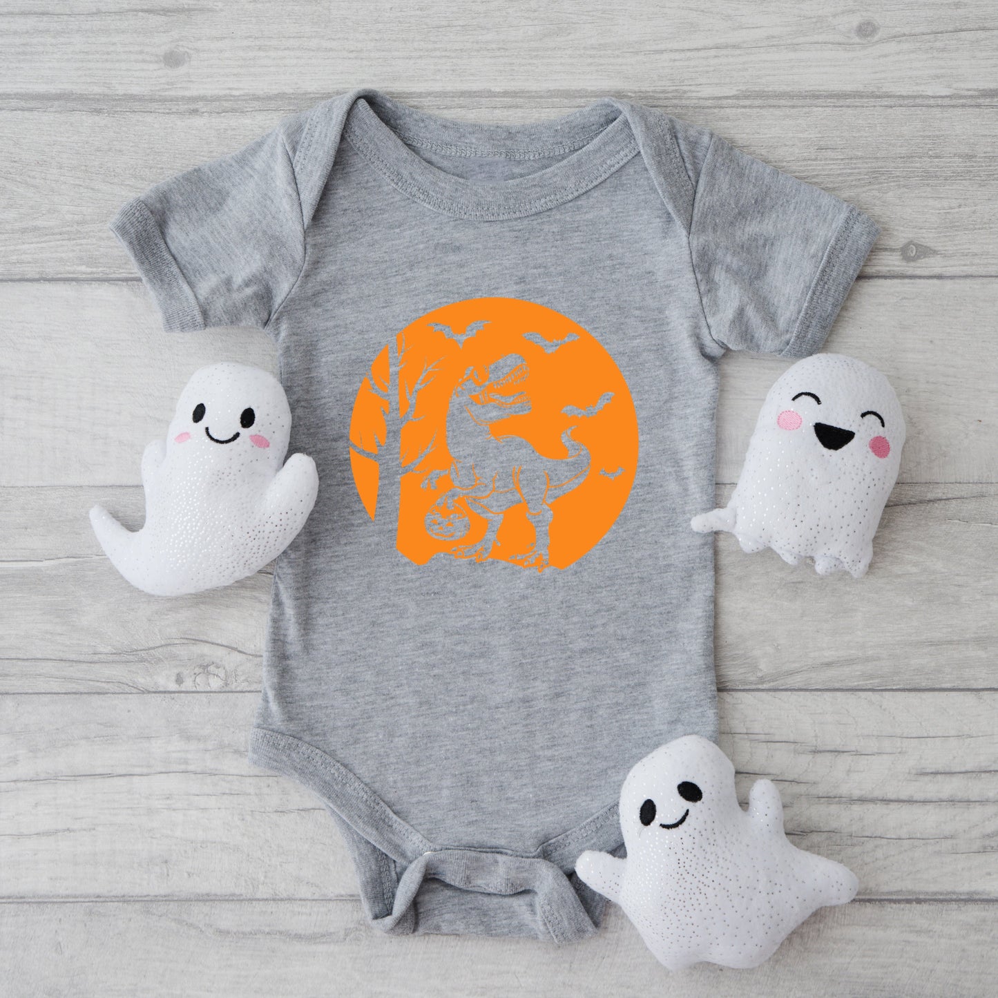 Dinosaur Moon | Baby Graphic Short Sleeve Bodysuit