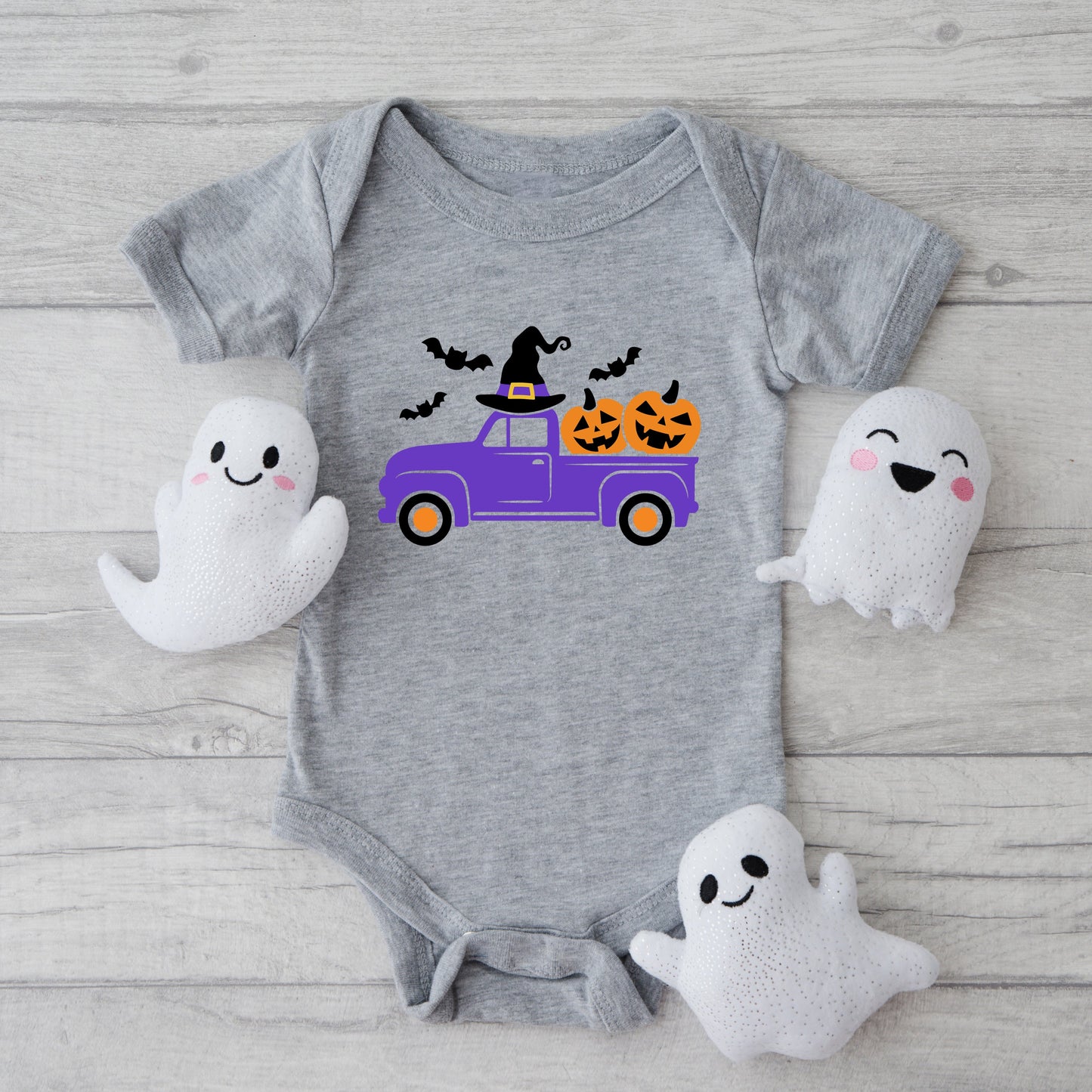 Witch Farm Truck | Baby Graphic Short Sleeve Bodysuit
