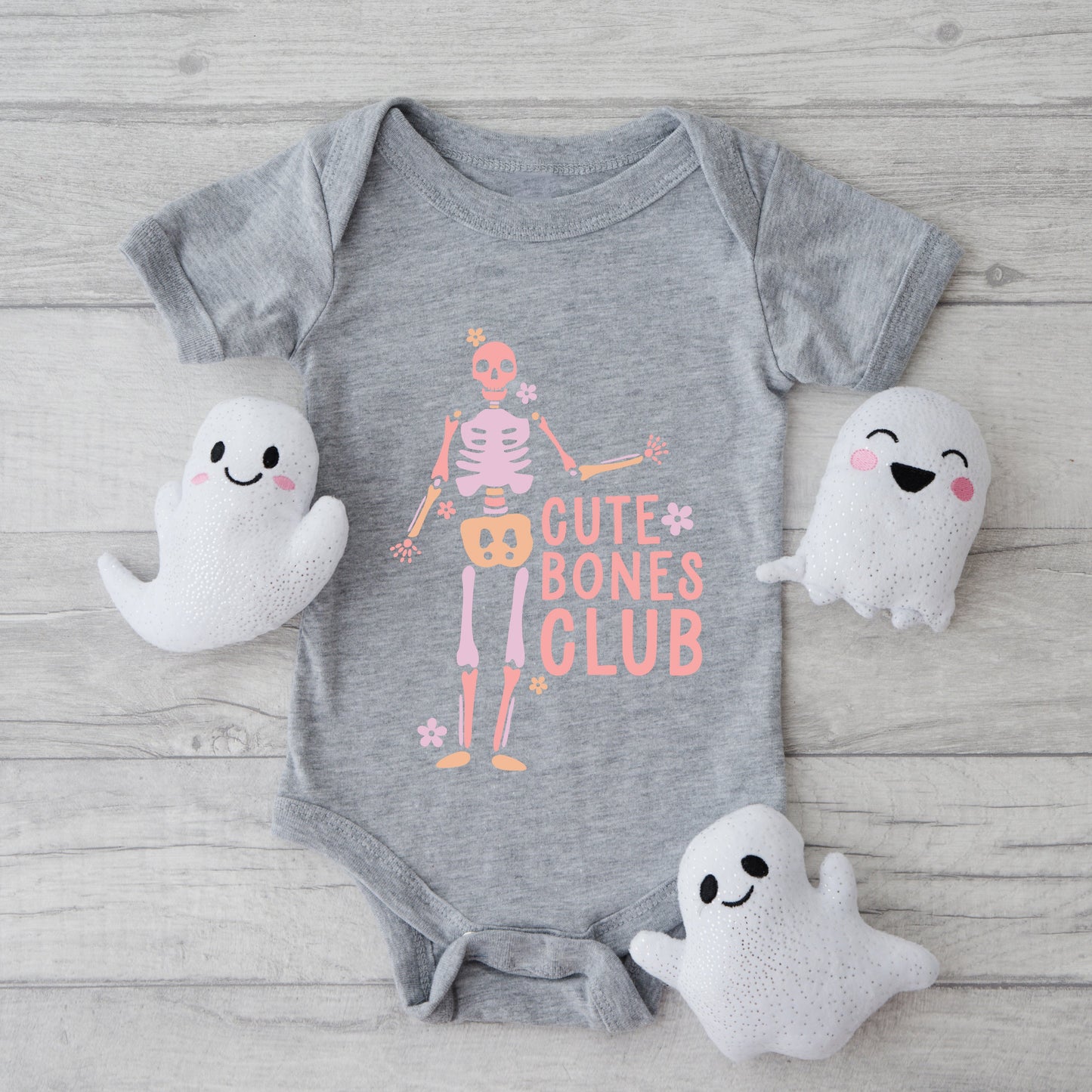 Cute Bones Club | Baby Graphic Short Sleeve Bodysuit