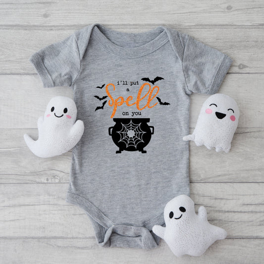 I'll Put A Spell On You Glitter | Baby Graphic Short Sleeve Bodysuit
