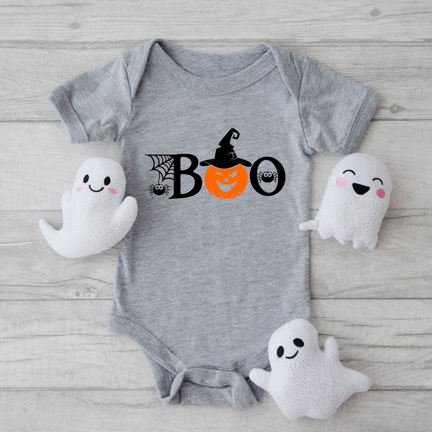 Boo Pumpkin | Baby Graphic Short Sleeve Bodysuit