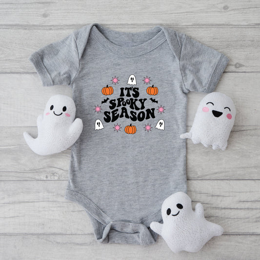 It's Spooky Season Ghost | Baby Graphic Short Sleeve Bodysuit