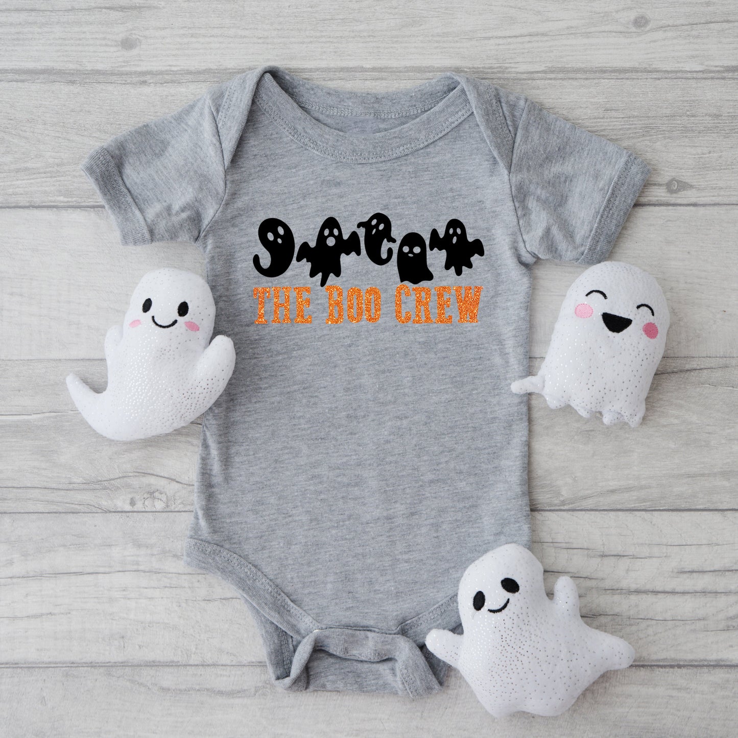 The Boo Crew Glitter | Baby Graphic Short Sleeve Bodysuit