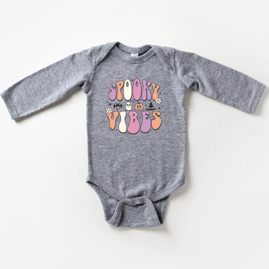 Spooky Vibes Bubble | Baby Long Sleeve Bodysuit