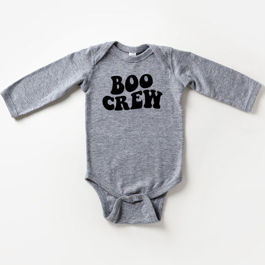 Boo Crew Wavy | Baby Long Sleeve Bodysuit