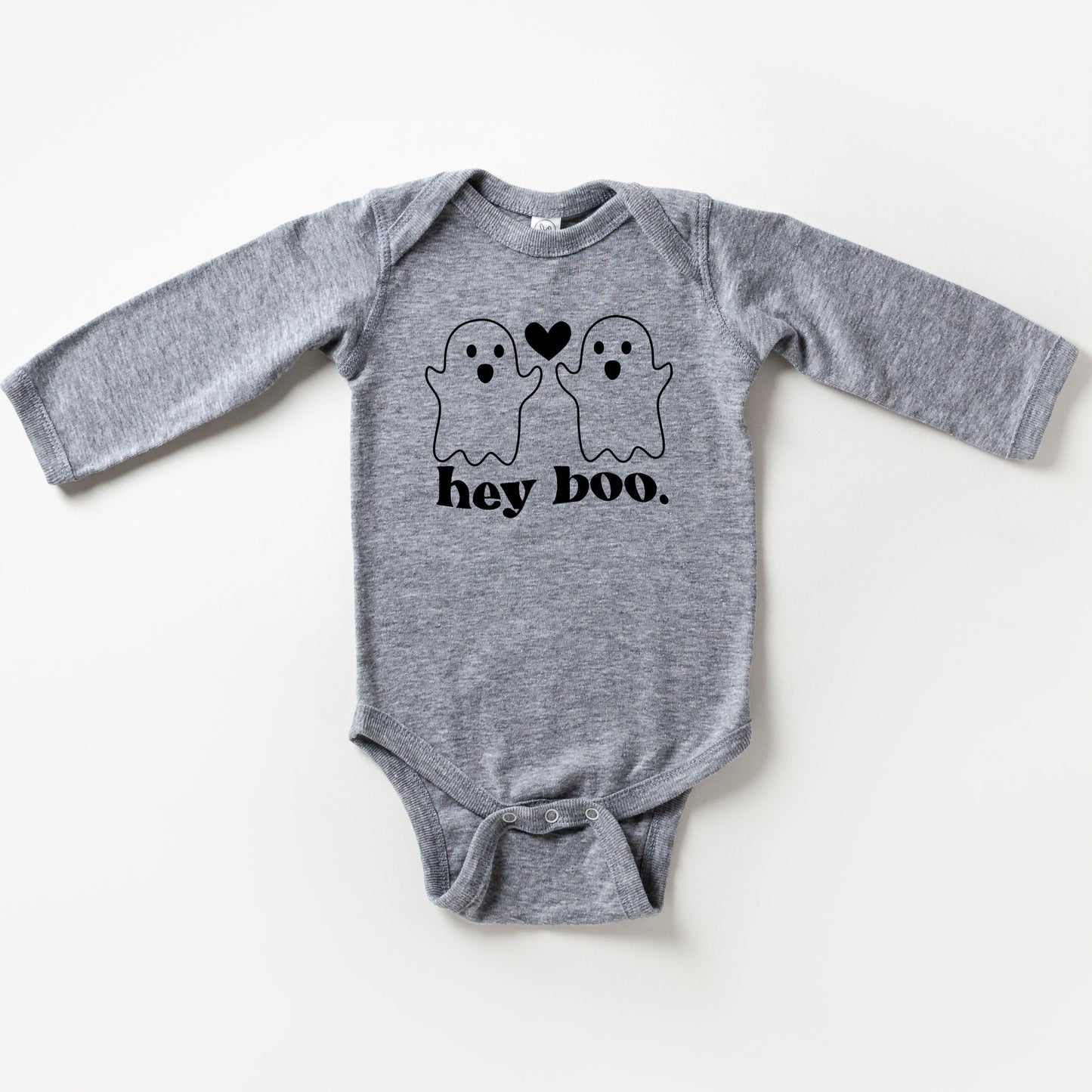 Ghosts Hey Boo | Baby Long Sleeve Bodysuit