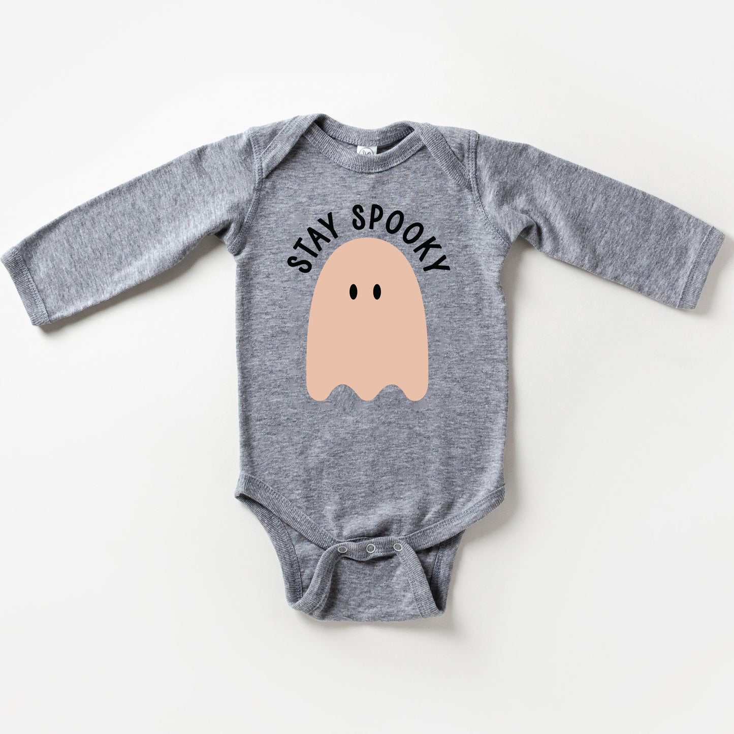 Stay Spooky Ghost | Baby Graphic Long Sleeve Bodysuit