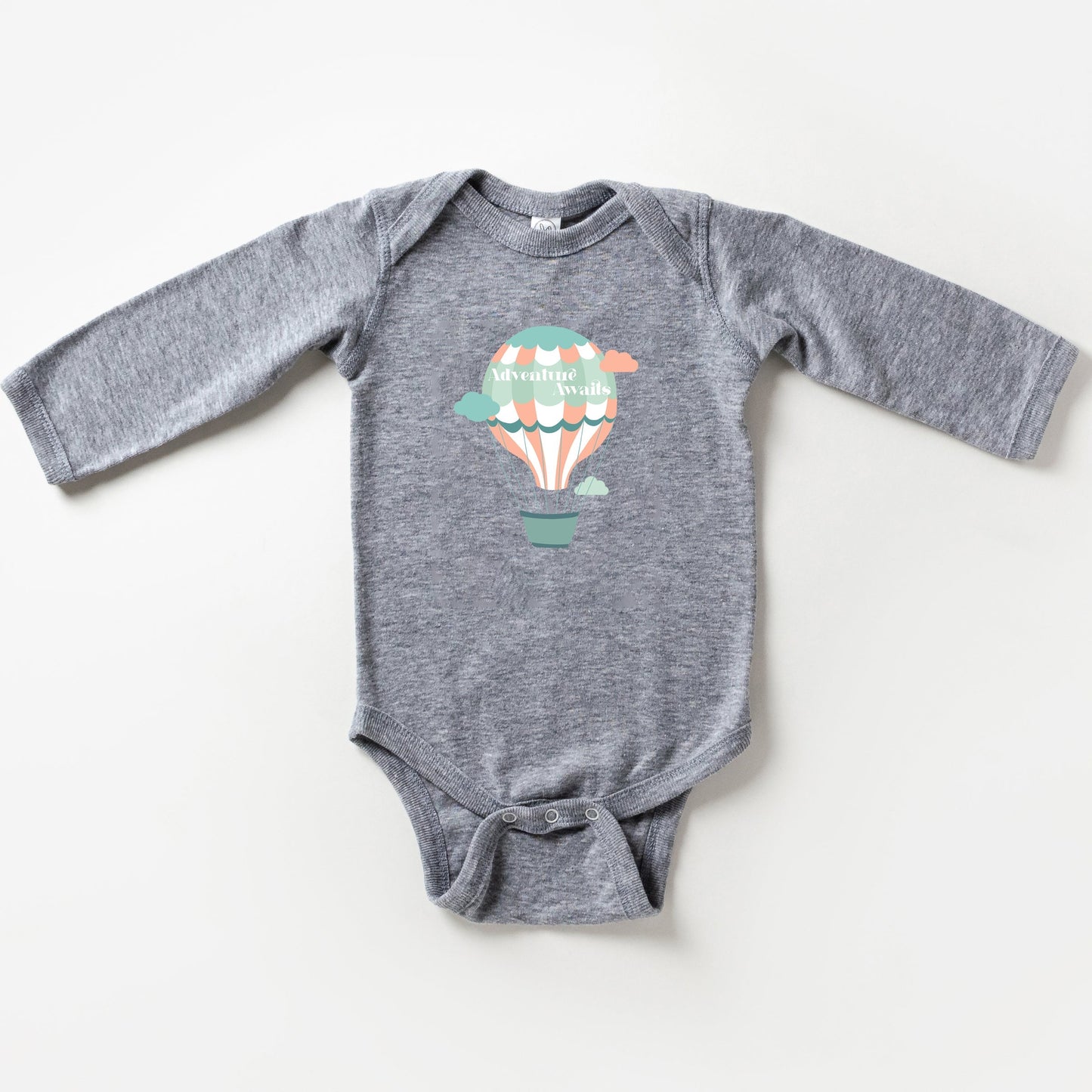 Adventure Awaits Clouds | Baby Long Sleeve Bodysuit