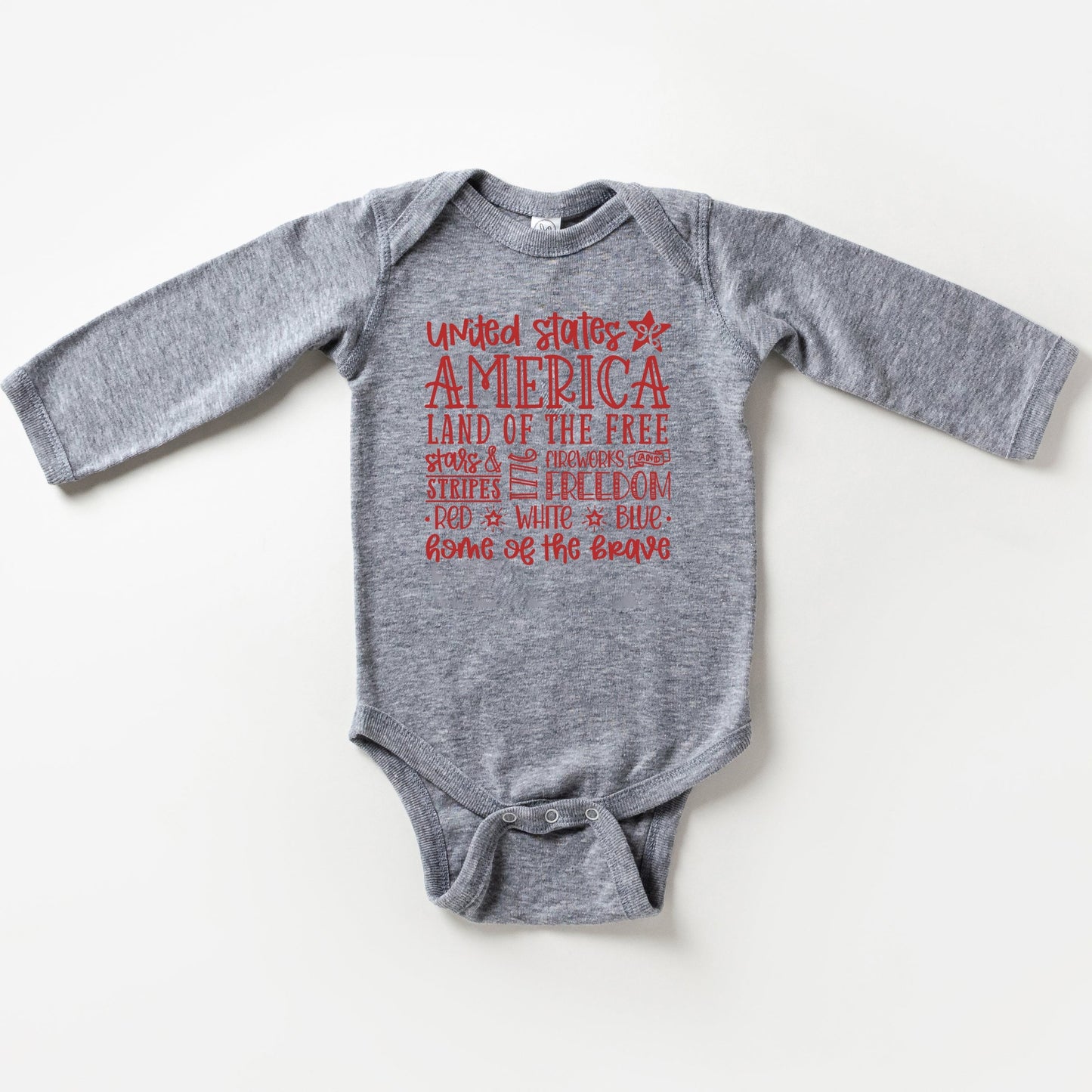 4th of July Subway | Baby Long Sleeve Bodysuit