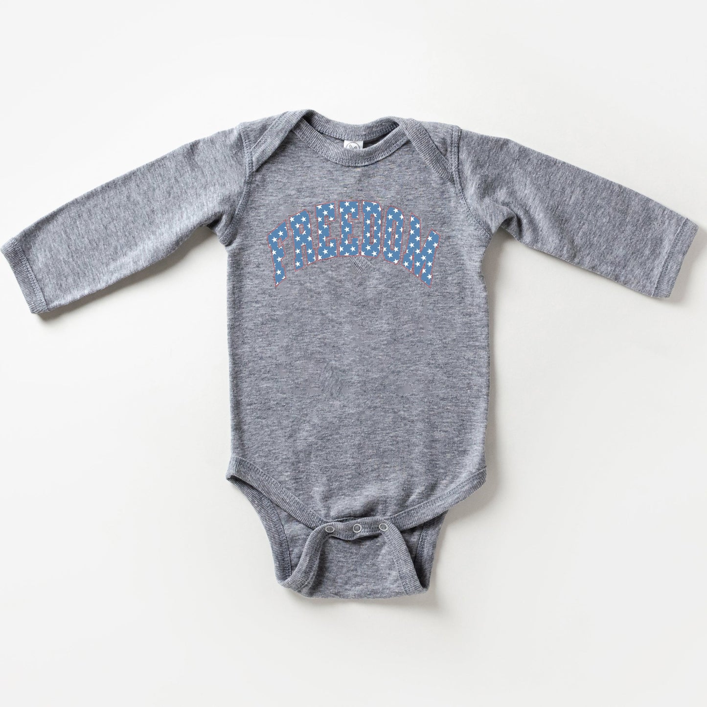 Retro Freedom Stars | Baby Long Sleeve Bodysuit