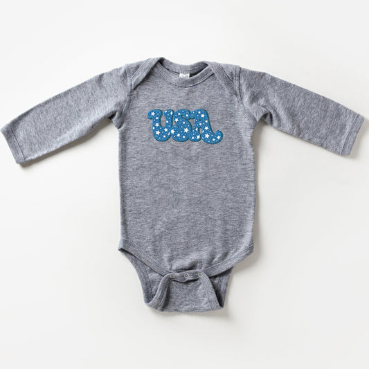 USA Bold Stars | Baby Long Sleeve Bodysuit