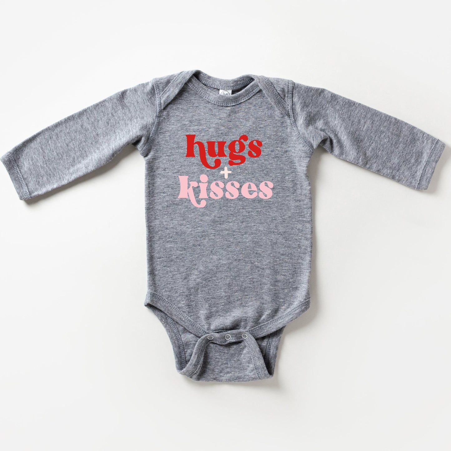 Hugs And Kisses | Baby Long Sleeve Bodysuit