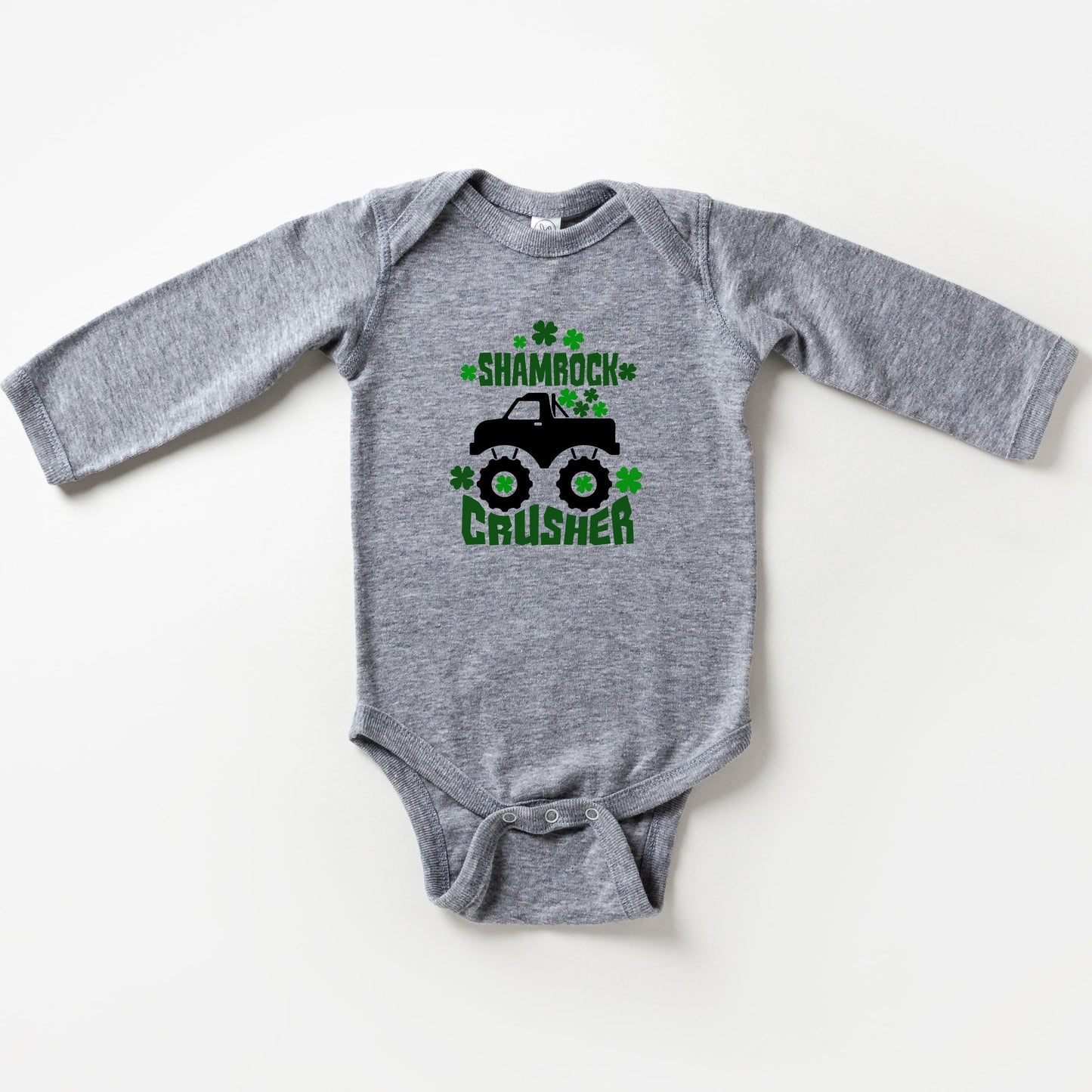 Shamrock Crusher | Baby Long Sleeve Bodysuit