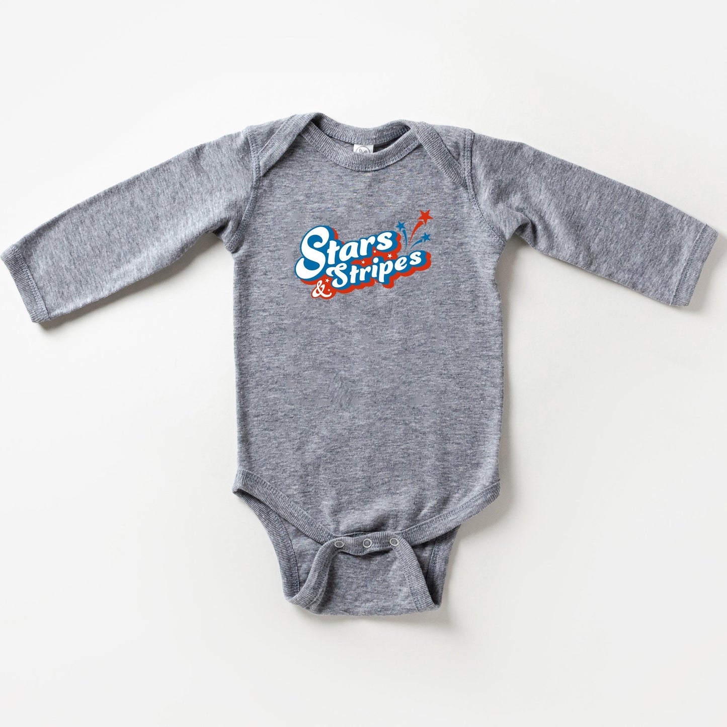 Stars and Stripes Firework | Baby Long Sleeve Bodysuit