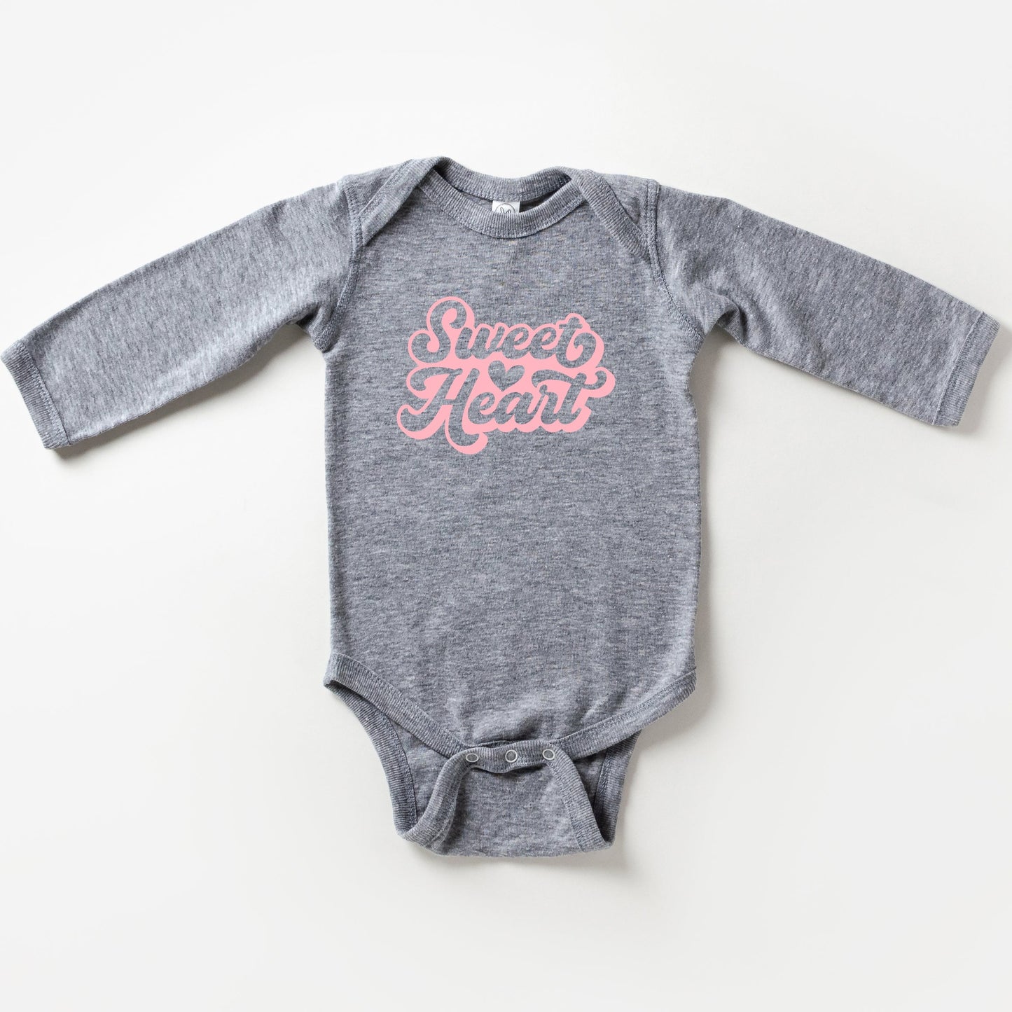 Sweet Heart With Heart | Baby Long Sleeve Bodysuit