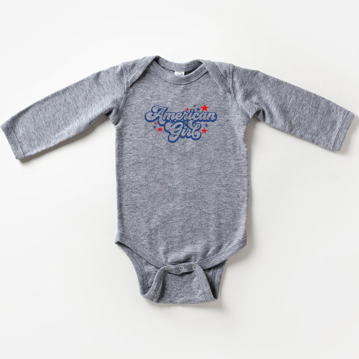 American Girl Retro Stars | Baby Long Sleeve Bodysuit