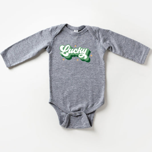Retro Lucky | Baby Long Sleeve Bodysuit