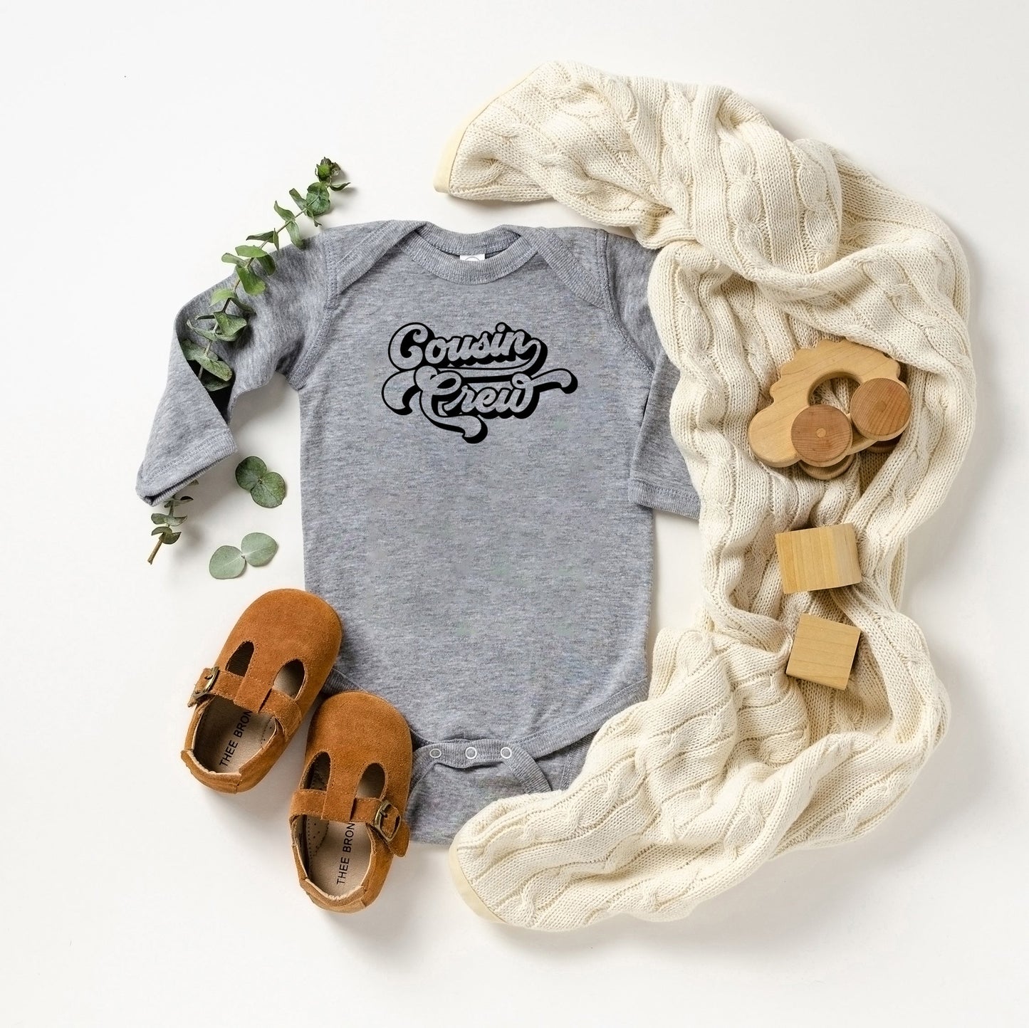 Retro Cousin Crew | Baby Long Sleeve Bodysuit