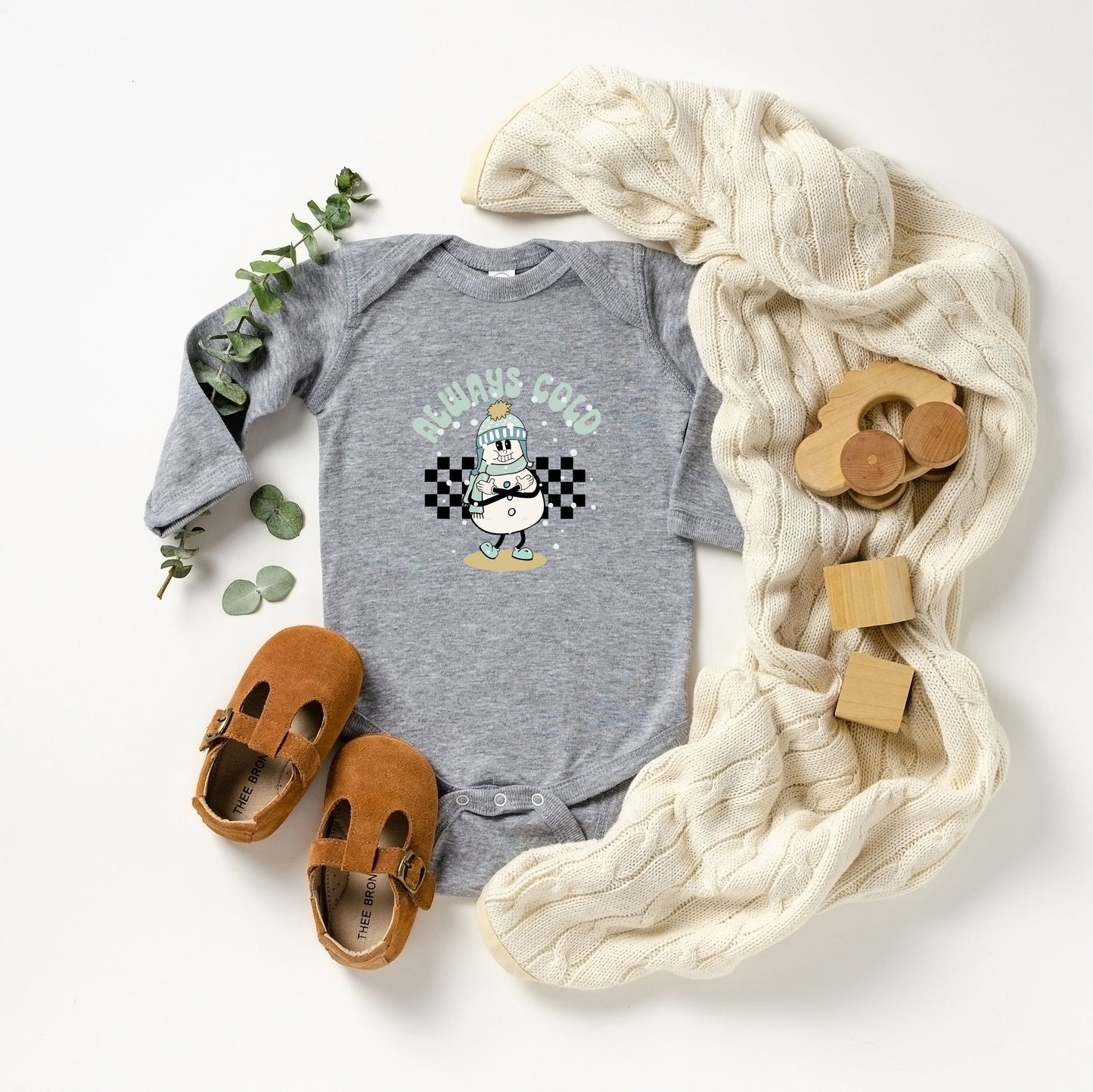Always Cold Snowman | Baby Long Sleeve Bodysuit