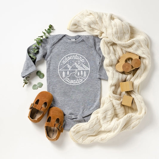 Adventure Awaits | Baby Long Sleeve Bodysuit