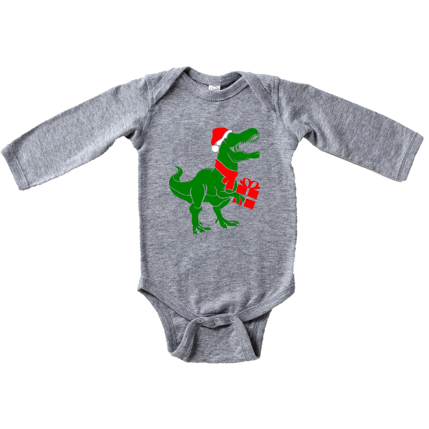Dino Present | Baby Graphic Long Sleeve Bodysuit