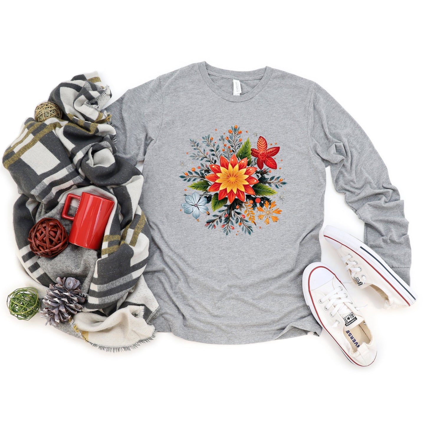 Winter Plants | Long Sleeve Crew Neck