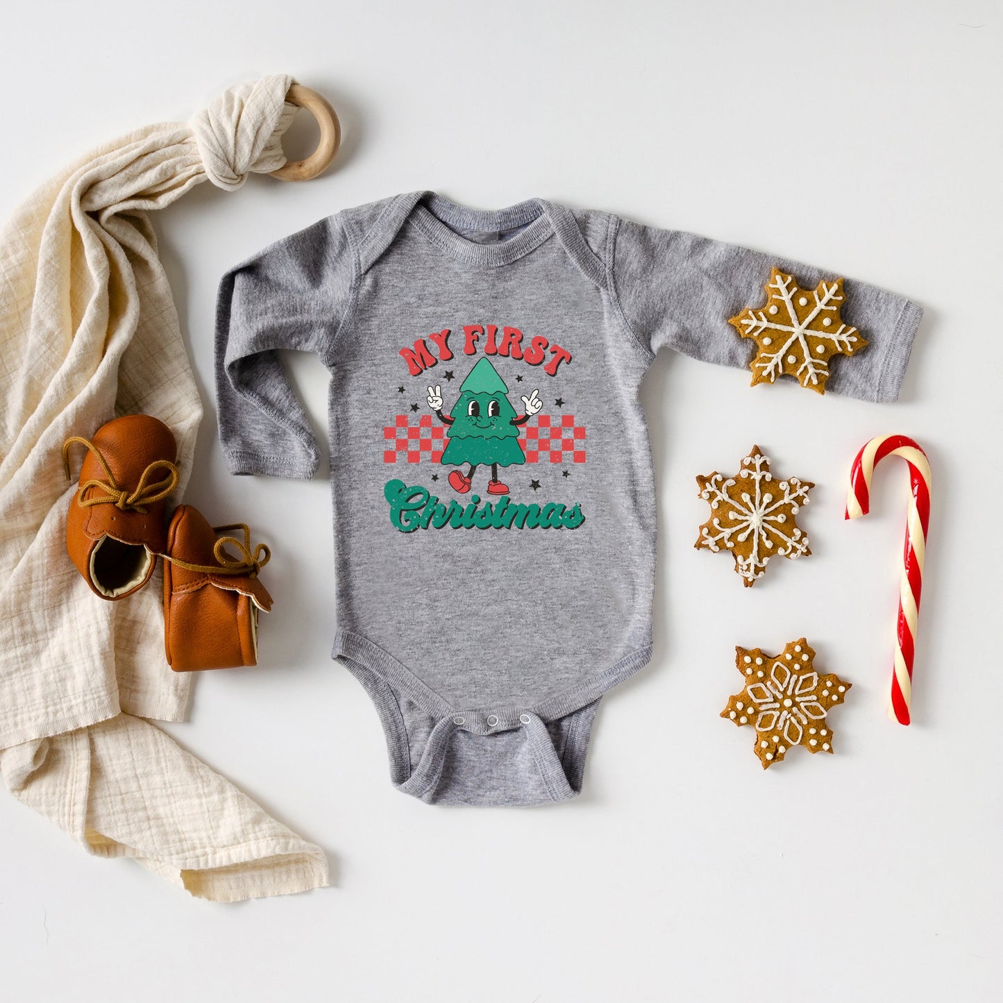 My First Christmas Tree | Baby Graphic Long Sleeve Bodysuit
