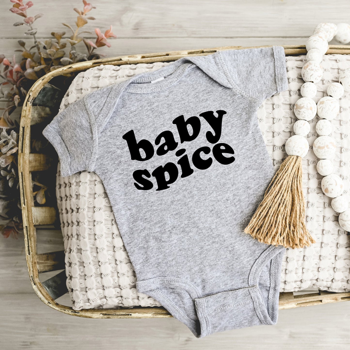 Baby Spice Bold | Baby Graphic Short Sleeve Bodysuit