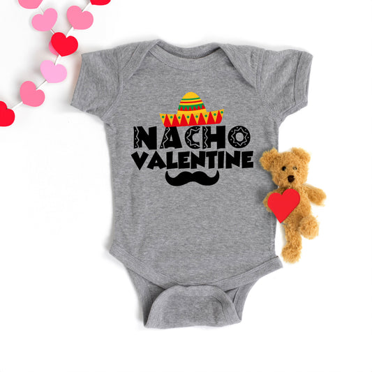 Nacho Valentine | Baby Graphic Short Sleeve Bodysuit