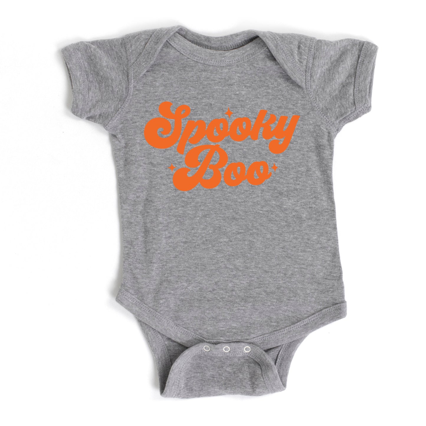 Spooky Boo Stars | Baby Graphic Short Sleeve Bodysuit
