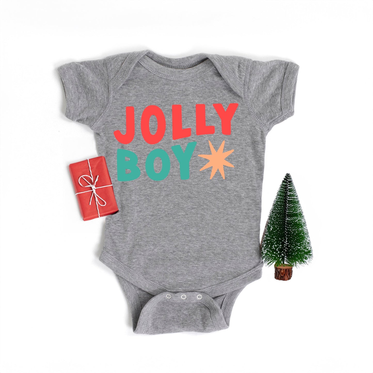 Jolly Boy Star | Baby Graphic Short Sleeve Bodysuit