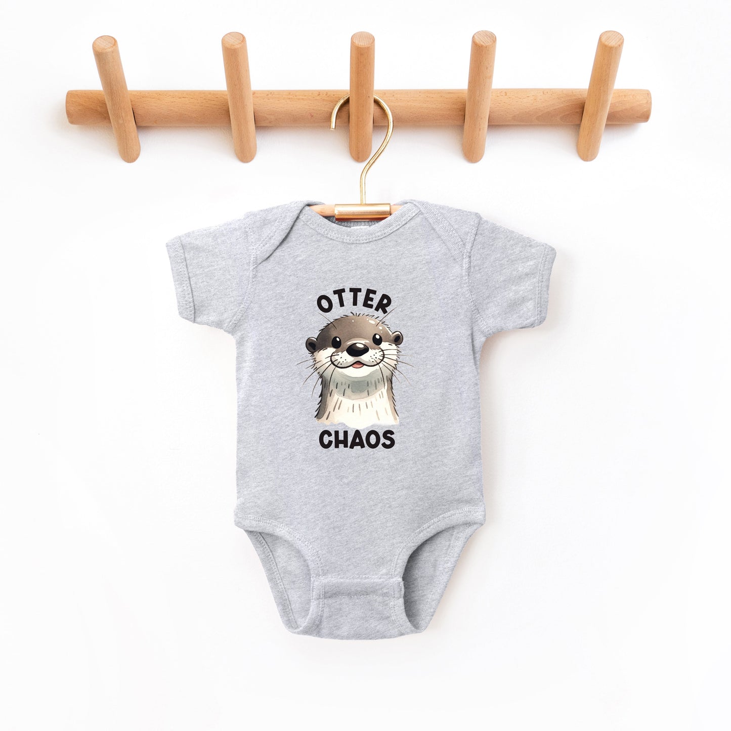 Otter Chaos | Baby Graphic Short Sleeve Bodysuit
